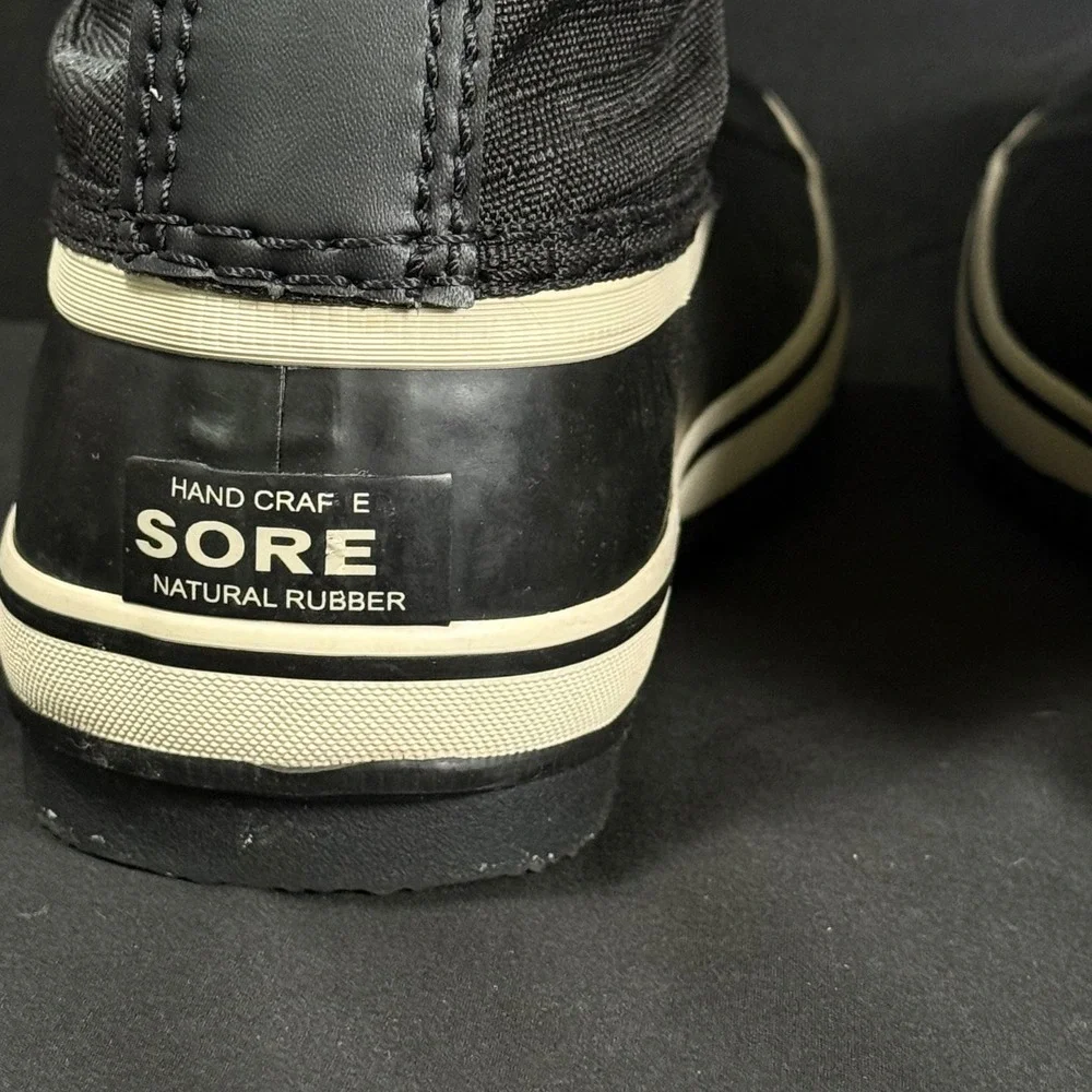 Sorel Winter Carnival Waterproof Snow Boots Black Stone NL3483-011 Womens 6
